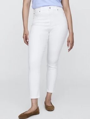 Gap Denim Universal High-Rise Skinny Jean White Size 12 Regular